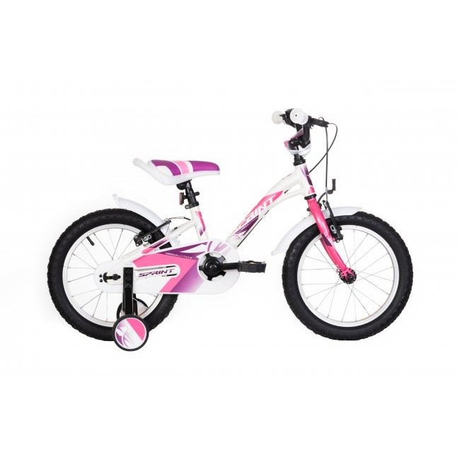 Велосипед Sprint ALICE 16 1 SP Alloy БЯЛО С БЛЕДОРОЗОВО