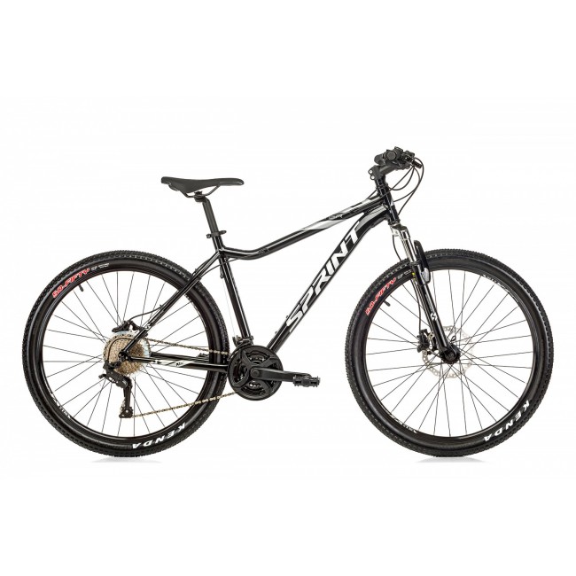 Велосипед Sprint HUNTER 27.5 ЧЕРЕН ГЛАНЦ/СИВО M/440 mm