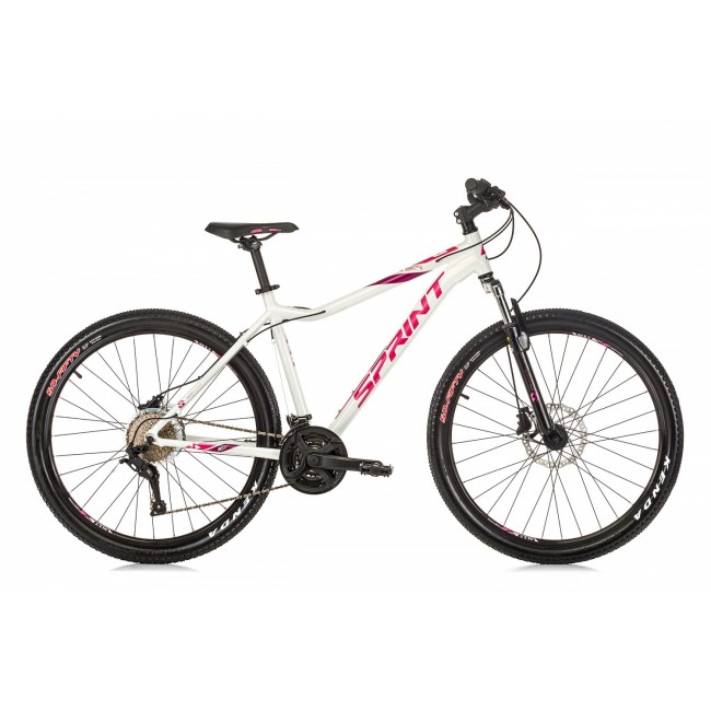 Велосипед Sprint HUNTER LADY 27.5 БЯЛО С РОЗОВО И ЛИЛАВО L/480 mm 