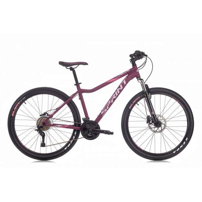 Велосипед Sprint HUNTER LADY 27.5 ВИОЛЕТОВО С РОЗОВО И БЯЛО M/440 mm 