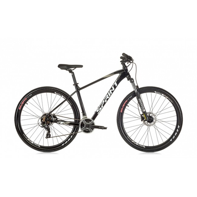Велосипед Sprint MAVERICK 27.5 ЧЕРЕН ГЛАНЦ/БЯЛО S/400 mm
