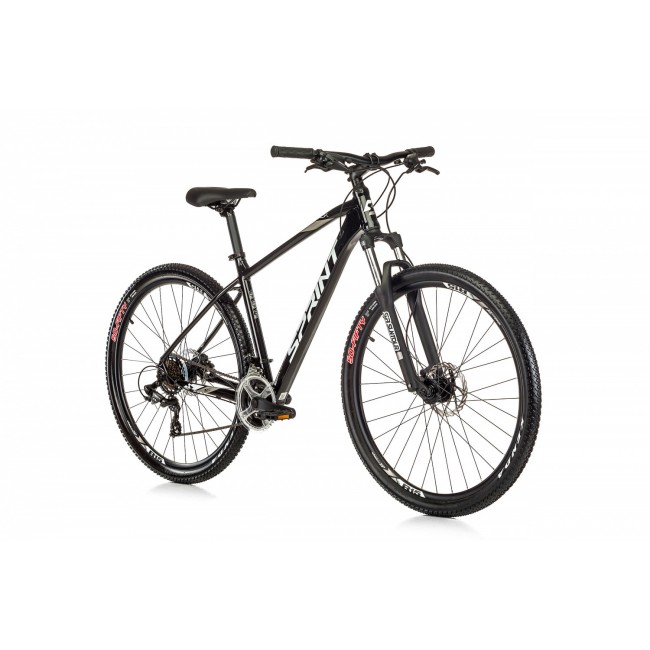 Велосипед Sprint MAVERICK 29 ЧЕРЕН ГЛАНЦ/БЯЛО L/480 mm