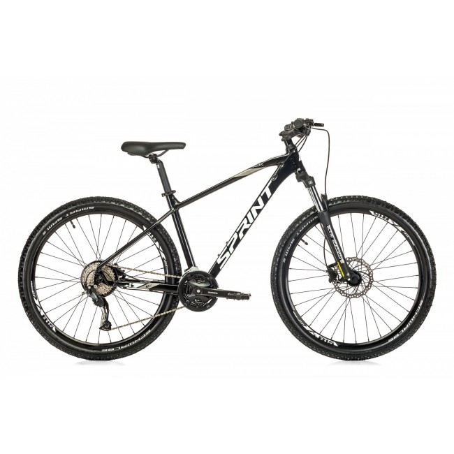 Велосипед Sprint MAVERICK PRO 27.5 ЧЕРЕН ГЛАНЦ/БЯЛО M/440 mm
