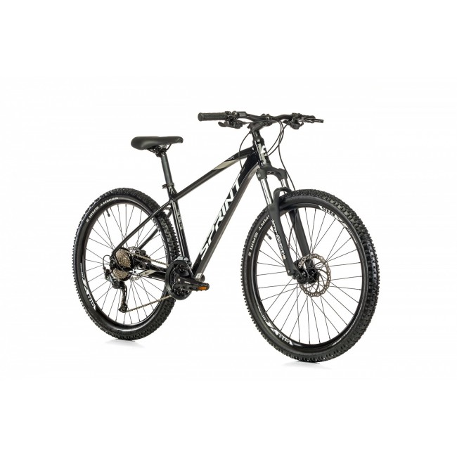 Велосипед Sprint MAVERICK PRO 27.5 ЧЕРЕН ГЛАНЦ/БЯЛО S/400 mm