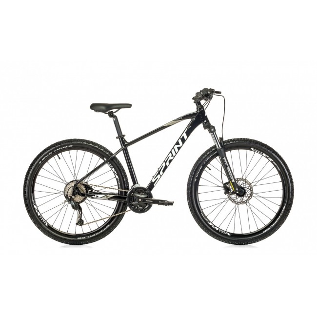 Велосипед Sprint MAVERICK PRO 29 ЧЕРЕН ГЛАНЦ/БЯЛО M/440 mm 