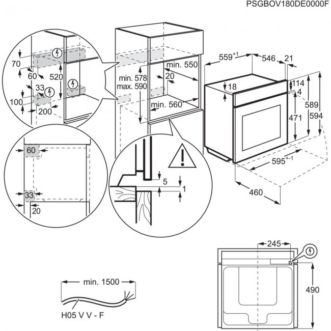 Фурна за вграждане AEG BPE748380B