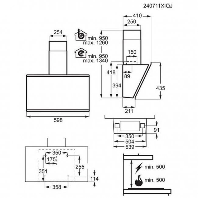 Абсорбатор AEG GV77D61SB