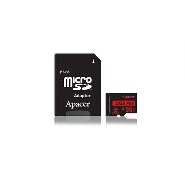 Карта памет Apacer 32GB MicroSDHC UHS-I U1 Class10 R85 w