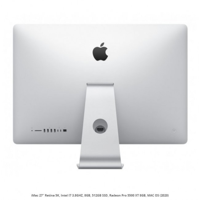 Настолен компютър Apple iMac 27" i7 Retina 5К 8C 3.8GHz/8GB/512GB SSD/RadeonPro 5500XTw8GB/INT KB(MXWV2ZE/A)