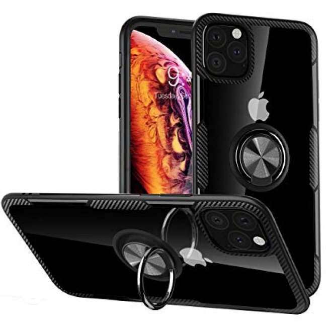 Калъф за мобилен телефон Apple Iphone 11 Pro Max Ring case твърд гръб