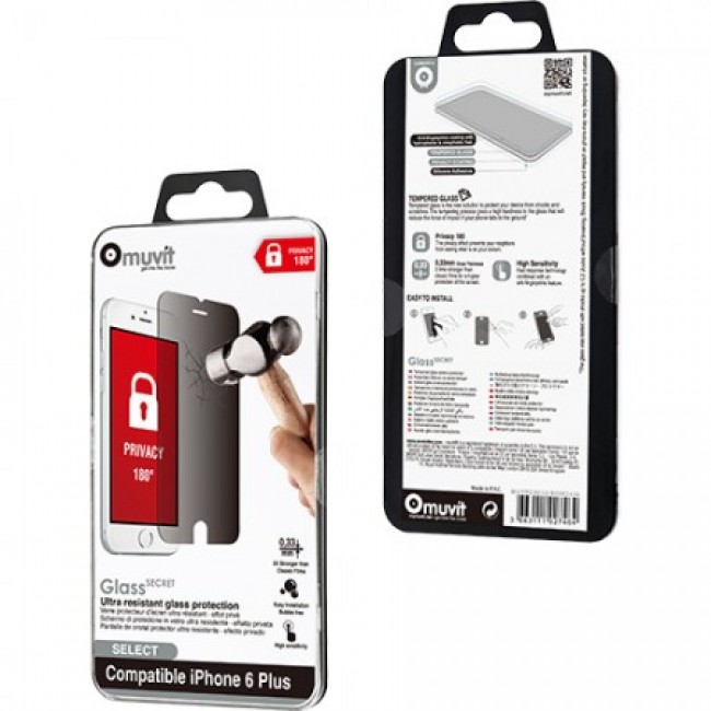 Стъклен Протектор за мобилен телефон Apple iPhone 6/ 6S Glass Black