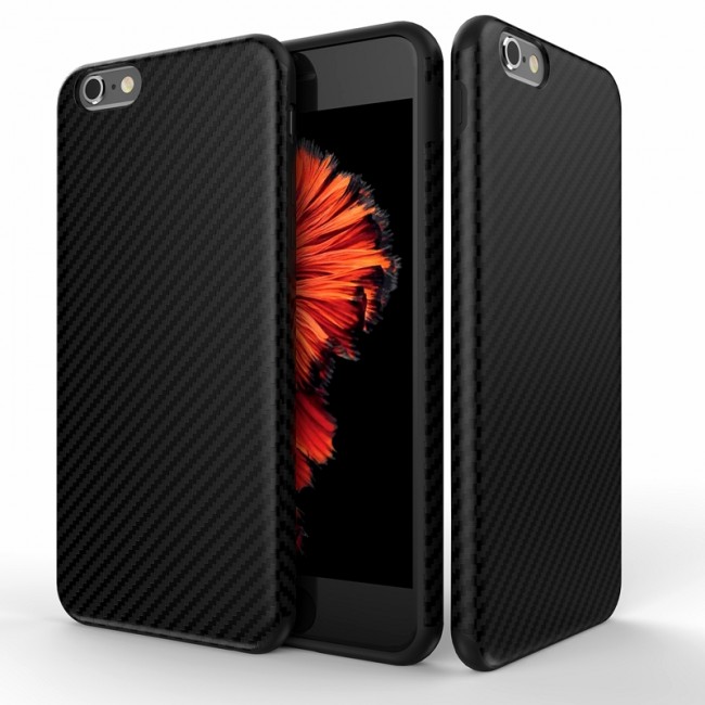 Калъф за мобилен телефон Apple Iphone 6 BACK CASE CARBON