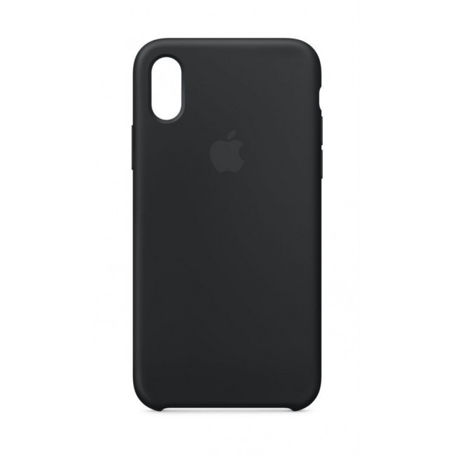 Калъф за мобилен телефон Apple iPhone X silicone case - черен