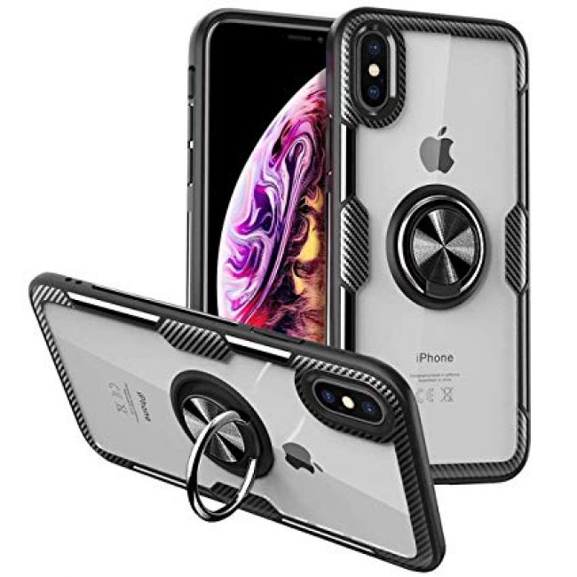 Калъф за мобилен телефон Apple iPhone X / XS RING case твърд гръб