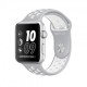 Smart Watch Apple Watch NIKE+ SILVER ALUMINUM FLAT SILVER/WHITE NIKE SPORT 42MM - MNNT2