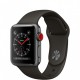Smart Watch Apple Watch Series 3 GPS + Cellular 42mm Space Gray Aluminum Case with Black Sport Band MQK22