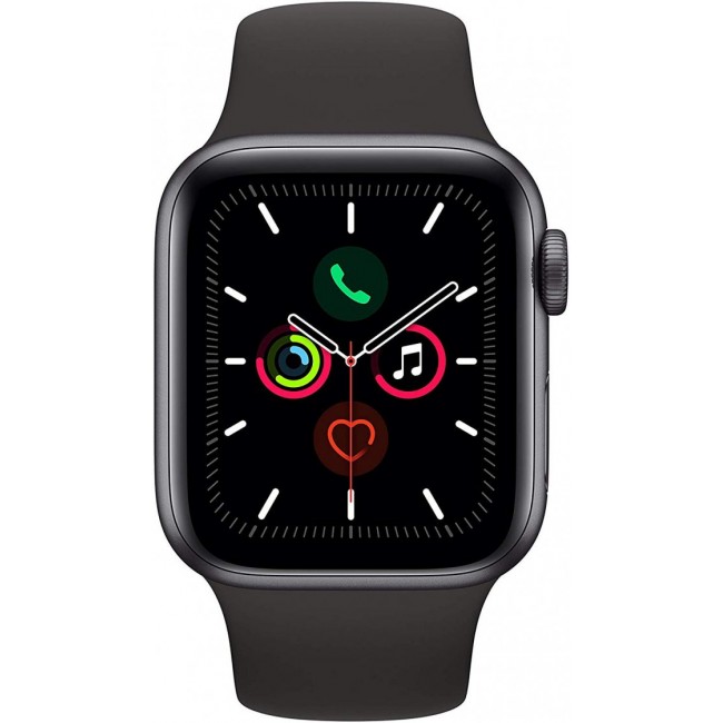 Smart Watch Apple Watch Series 5  - 40mm  Space Grey Aluminium with Black Sport Band MWV82
