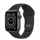 Smart Watch Apple Watch Series 6 GPS, 44mm Space Gray Aluminium Case with Black Sport Band M00H3