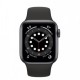 Smart Watch Apple Watch Series 6 GPS, 44mm Space Gray Aluminium Case with Black Sport Band M00H3