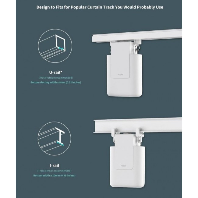 За дома и офиса AQARA Curtain Driver E1 - Смарт мотор за пердета
