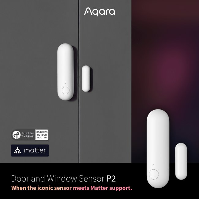 За дома и офиса AQARA Door and Window Sensor P2 - Сензор за врати и прозорци