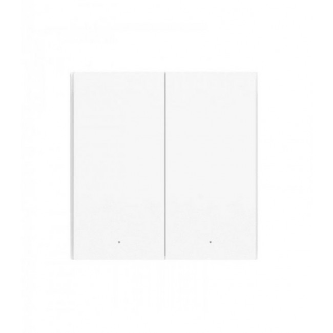 За дома и офиса AQARA Smart Wall Switch H1 EU (Double Rocker) - Безжичен двоен смарт ключ