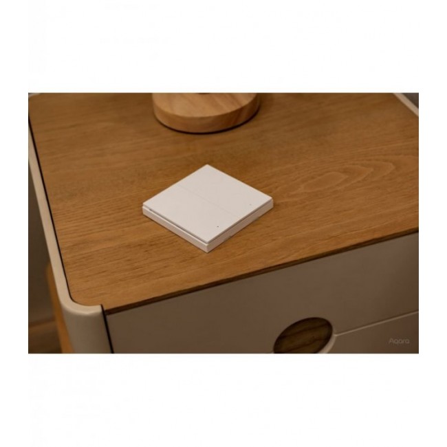 За дома и офиса AQARA Smart Wall Switch H1 EU (Double Rocker) - Безжичен двоен смарт ключ