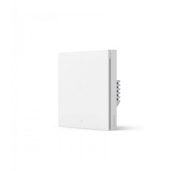Единичен смарт ключ AQARA Smart Wall Switch H1 EU (No Neutral) - БЯЛ -- WHITE