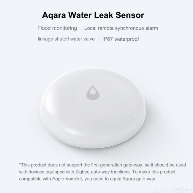 За дома и офиса AQARA Water Leak Sensor - Сензор за теч на вода