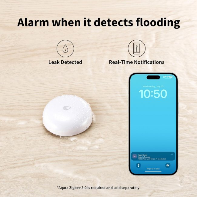За дома и офиса AQARA Water Leak Sensor T1 Zigbee