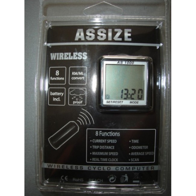 Аксесоар за велосипед Assize Вело компютър AS1000