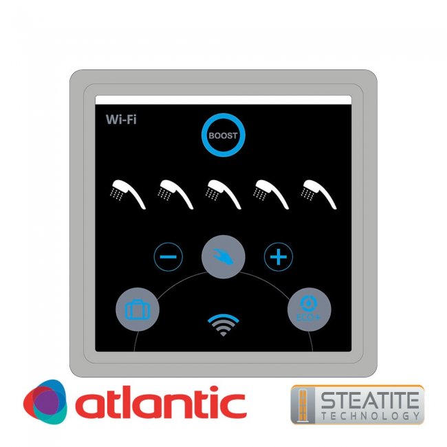 Бойлер Atlantic Steatite CUBE Silver Wi-Fi 100л
