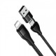 Кабел Baseus 2-in-1 Dual Out cab USB-A+Type-CToIP18W - BLACK