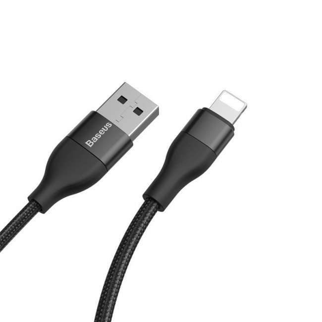Кабел Baseus 2-in-1 Dual Out cab USB-A+Type-CToIP18W - BLACK