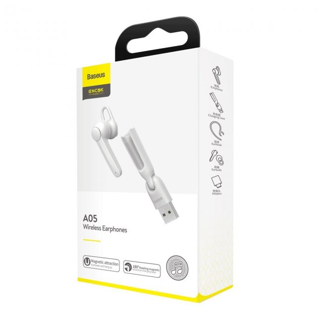 Bluetooth Handsfree слушалка Baseus A05 Bluetooth Earpiece 5.0 USB