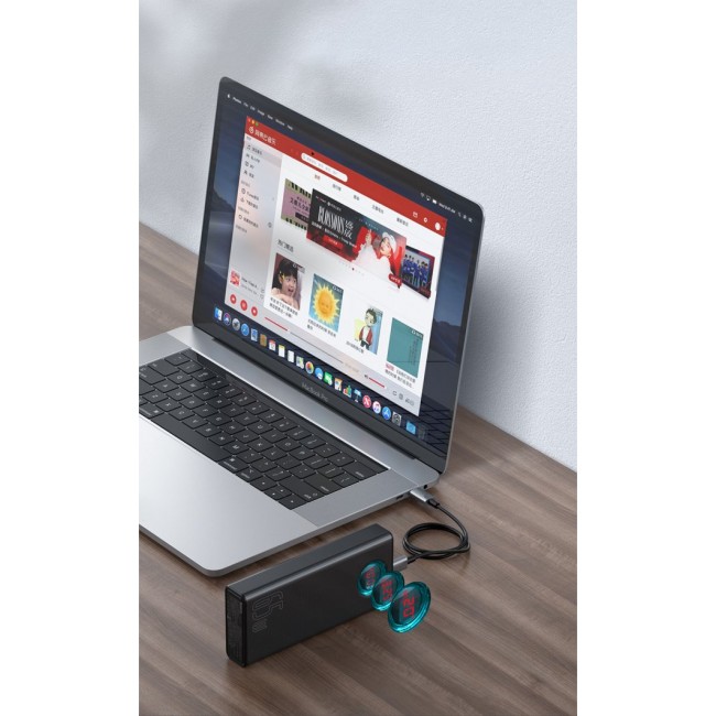 Външна Батерия POWER BANK Baseus Amblight 30000mAh, QC 3.0, PD, 3A, 65W - външна батерия