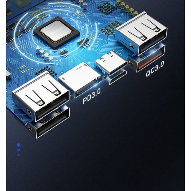 Външна Батерия POWER BANK Baseus Amblight 30000mAh, QC 3.0, PD, 3A, 65W - външна батерия