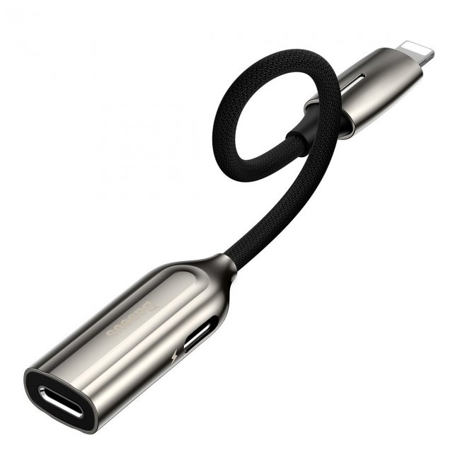 Кабел Baseus Audio L55 Lightning адаптер за 2x Lightning