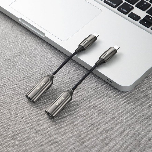 Кабел Baseus Audio L55 Lightning адаптер за 2x Lightning