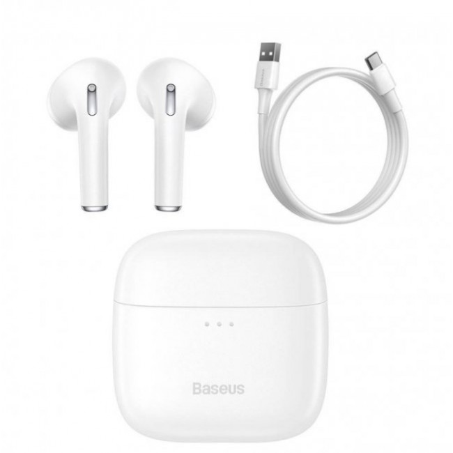 Безжични слушалки Baseus Bowie E8 True Wireless Earphones - БЯЛ -- WHITE