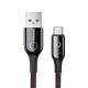 Кабел Baseus C-shaped Cable USB-C LED QC 3.0 1m