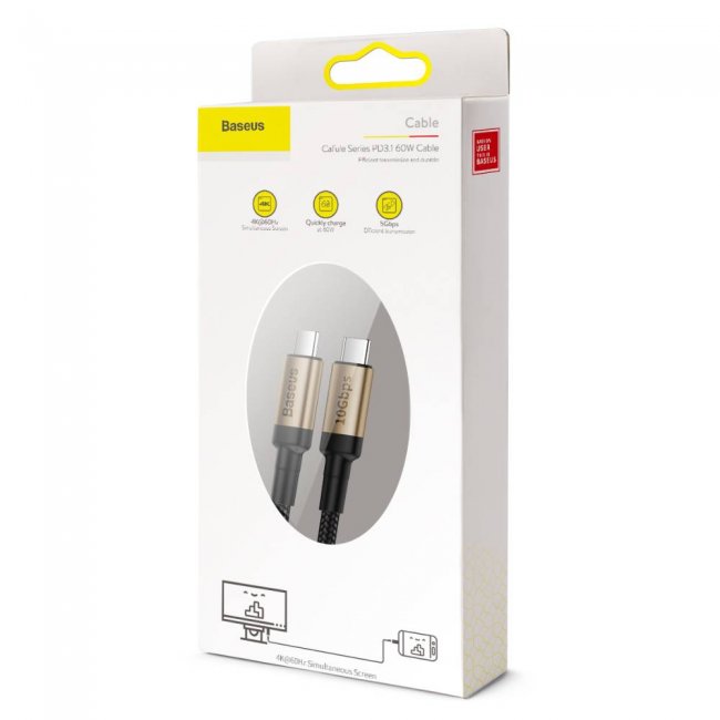 Кабел Baseus Cafule Cable Nylon Type-C Type-C 100W