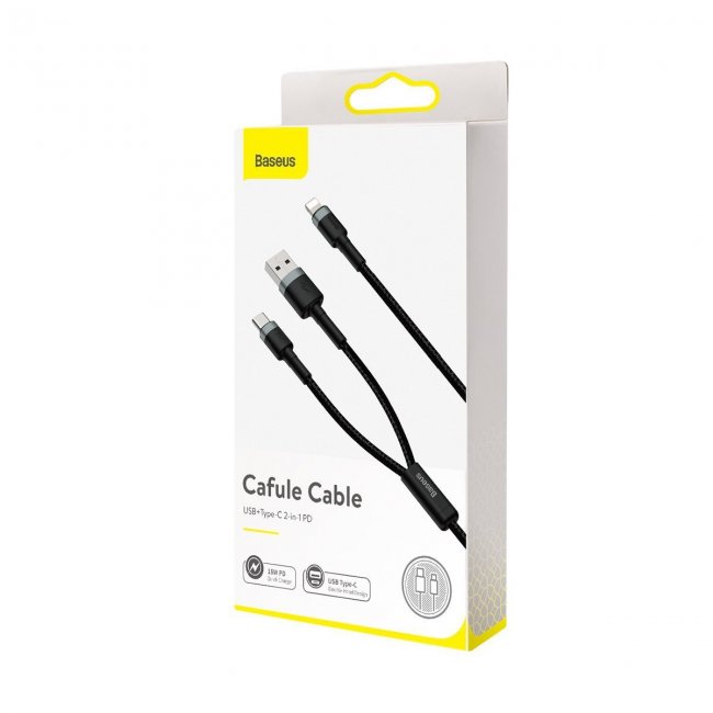 Кабел Baseus Cafule Cable Type C, IP 18W 2.4A 1.2m