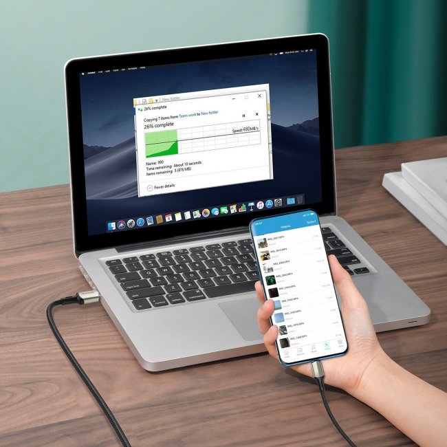 Кабел Baseus Cafule Cable Type C VOOC QC 5A