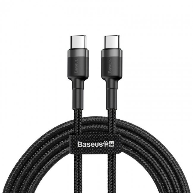 Кабел Baseus Cafule Cable USB-C PD 2.0 QC 3.0 60W - 2m - ЧЕРЕН -- BLACK