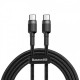Кабел Baseus Cafule Cable USB-C PD 2.0 QC 3.0 60W - 2m - ЧЕРЕН -- BLACK