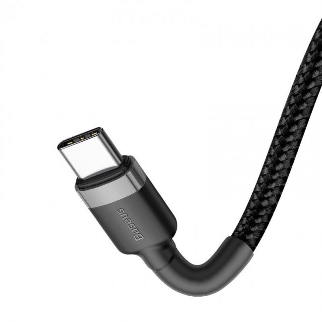Кабел Baseus Cafule Cable USB-C PD 2.0 QC 3.0 60W - 2m - ЧЕРЕН -- BLACK