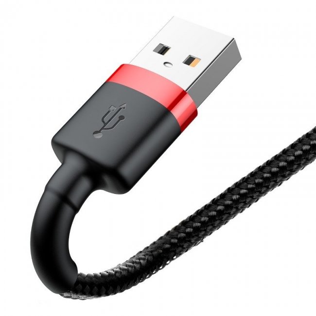 Кабел Baseus Cafule USB Lightning Cable 2.4A 1m