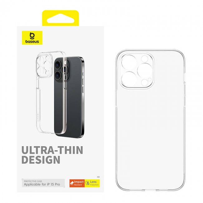 Калъф за мобилен телефон Baseus Case for iPhone 15 Pro OS-Lucent Series