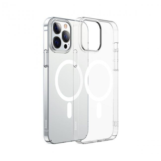 Калъф за мобилен телефон Baseus Crystal Magnetic Case for iPhone 13 Pro - ПРОЗРАЧЕН
